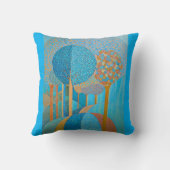 ブルーツリー装飾用クッション クッション (裏面)