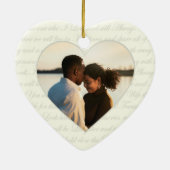 ブルーツリー踊り結婚開花の写真 セラミックオーナメント (裏面)