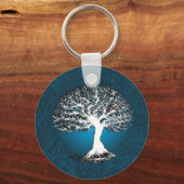 ブルーツリー・オブ・ライフ キーホルダー (正面)