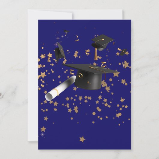 ブルーツーイグジタンスダブル卒業式パーティー2025 招待状 (裏面)