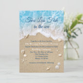 ブルーツーレスフィッシュインザシー結婚式招待状 招待状 (スタンド正面)