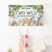 ブルーツーワイルドボーイ2ndバースデーサファリ背景 横断幕 (インサイチュ)