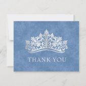 ブルーティアラクラウンエレガントキンセアニェラ サンキューカード (正面)