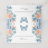 ブルーティアラファミリーラテンアメリカ系女性スペインのガーリーキンセアニェラ プレイスカード (外部開封)