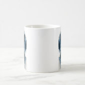 ブルーティッククーンハウンドの肖像 コーヒーマグカップ (中央)