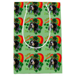 ブルーティッククーンハウンドSaint patricks day ミディアムペーパーバッグ