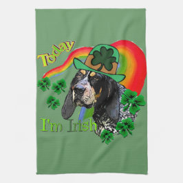 ブルーティッククーンハウンドSt patricks キッチンタオル