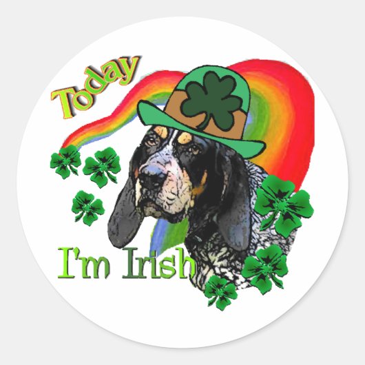ブルーティッククーンハウンドSt patricks ラウンドシール (正面)