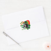 ブルーティッククーンハウンドSt patricks ラウンドシール (封筒)