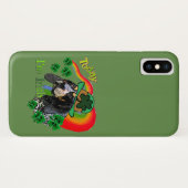 ブルーティッククーンハウンドSt patricks Case-Mate iPhoneケース (裏面(横))