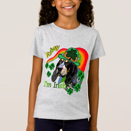 ブルーティッククーンハウンドSt patricks Tシャツ (正面)