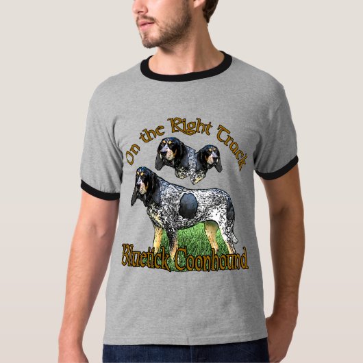 ブルーティックコンハウンドギフト Tシャツ (正面)