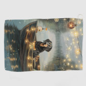 ブルーティックコンハウンドクリスマスフェスティバル航海 ゴルフタオル (横)