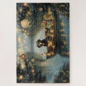 ブルーティックコンハウンドクリスマスフェスティバル航海 ジグソーパズル (縦)