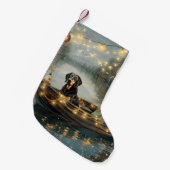 ブルーティックコンハウンドクリスマスフェスティバル航海 スモールクリスマスストッキング (正面 (吊り時))