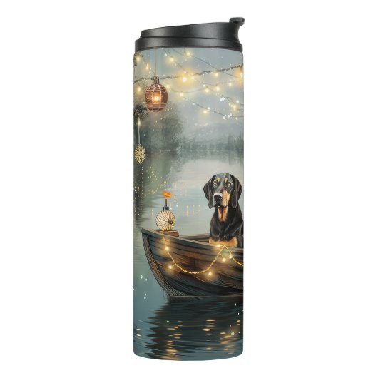 ブルーティックコンハウンドクリスマスフェスティバル航海 タンブラー (回転左)