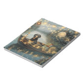 ブルーティックコンハウンドクリスマスフェスティバル航海 ノートパッド (回転)