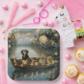 ブルーティックコンハウンドクリスマスフェスティバル航海 ペーパープレート (パーティー)