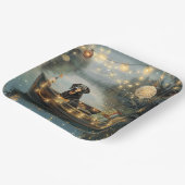 ブルーティックコンハウンドクリスマスフェスティバル航海 ペーパープレート (傾斜あり)