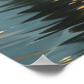 ブルーティックコンハウンドクリスマスフェスティバル航海 ポスター (角)