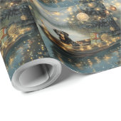 ブルーティックコンハウンドクリスマスフェスティバル航海 ラッピングペーパー (ロールコーナー)