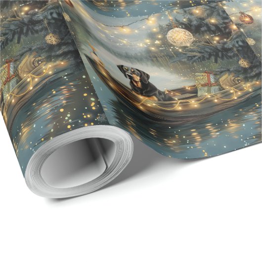 ブルーティックコンハウンドクリスマスフェスティバル航海 ラッピングペーパー (ロールコーナー)