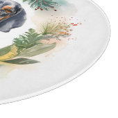 ブルーティックコンハウンドクリスマスリースフェスティバルカップ カッティングボード (角)