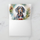 ブルーティックコンハウンドクリスマスリースフェスティバルカップ カード (内部)