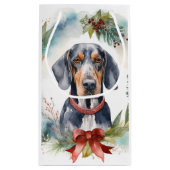 ブルーティックコンハウンドクリスマスリースフェスティバルカップ スモールペーパーバッグ (裏面)