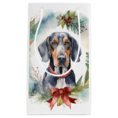 ブルーティックコンハウンドクリスマスリースフェスティバルカップ スモールペーパーバッグ (正面)