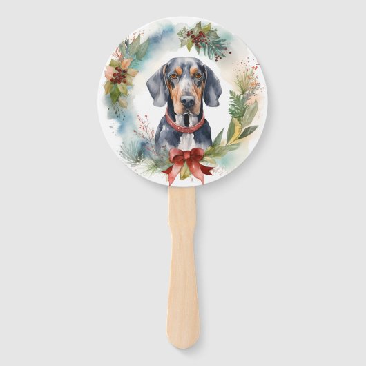 ブルーティックコンハウンドクリスマスリースフェスティバルカップ ハンドファン (裏面)