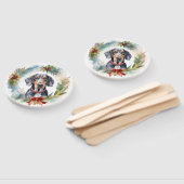 ブルーティックコンハウンドクリスマスリースフェスティバルカップ ハンドファン (組立なし)