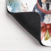 ブルーティックコンハウンドクリスマスリースフェスティバルカップ マウスパッド (コーナー)