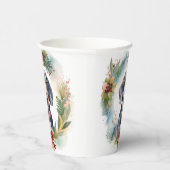 ブルーティックコンハウンドクリスマスリースフェスティバルカップ 紙コップ (右)