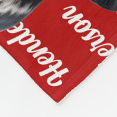 ブルーティックコンハウンドグッドネームクリスマスホリデー フリースブランケット (角)