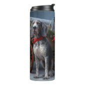 ブルーティックコンハウンドスノーイークリスマスデコール タンブラー (回転左)