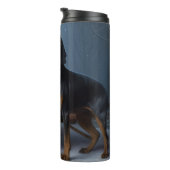 ブルーティックコンハウンドスノーイークリスマスデコール タンブラー (回転右)