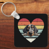 ブルーティックコンハウンドッグ キーホルダー (正面)