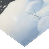 ブルーティックコンハウンドドウィンターワンダーランドクリスマス テーブルクロス (アングル)