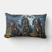 ブルーティックコンハウンドハロウィン不気味 ランバークッション (正面)