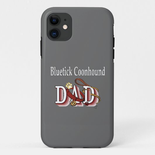 ブルーティックコンハウンドパパ Case-Mate iPhoneケース (裏面)