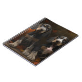 ブルーティックコンハウンドパピーオータムデライトカボチャ ノートブック (左側)