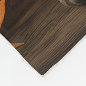 ブルーティックコンハウンドパピーオータムデライトカボチャ フリースブランケット (角)