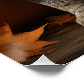 ブルーティックコンハウンドパピーオータムデライトカボチャ ポスター (コーナー)