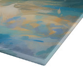 ブルーティックコンハウンドビーチサーフィン絵画ズ カッティングボード (角)