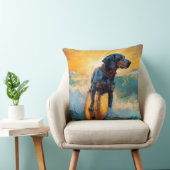 ブルーティックコンハウンドビーチサーフィン絵画ズ クッション (椅子)