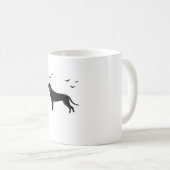 ブルーティックドッグ – ハロウィーンムーンシルエットクラシックT コーヒーマグカップ (正面右)