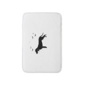 ブルーティックドッグ – ハロウィーンムーンシルエットクラシックT バスマット (正面縦)