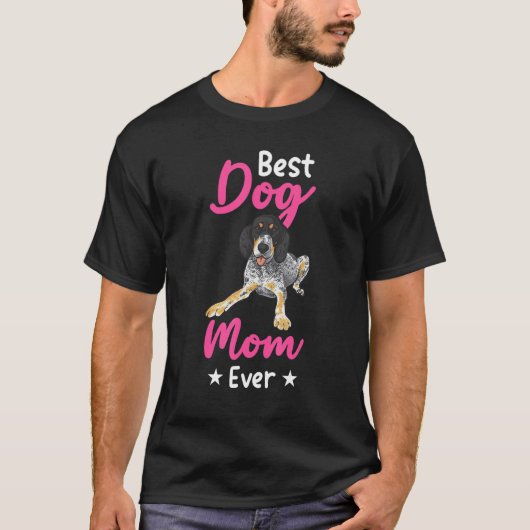 ブルーティック最高のコンハウンドママ Tシャツ (正面)