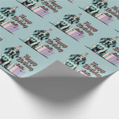 ブルーティック犬カラフル ラッピングペーパー (角)